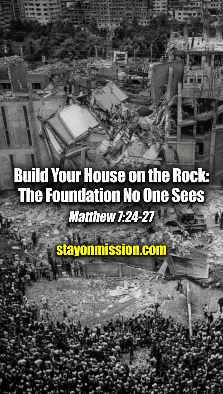 Build Your House on the Rock: The Foundation No One Sees (Matthew 7:24-27)